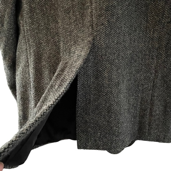 STUNNING Oversized Vintage HARRIS TWEED Boyfriend Wool Coat Jacket Blazer - Picture 11 of 15